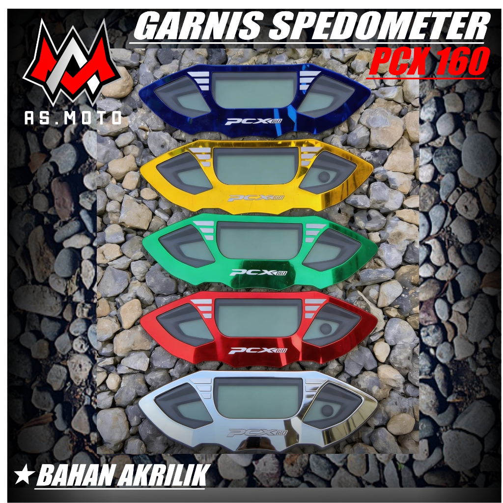 Cover Speedometer Akrilik PCX 160  - Garnish Cover Speedometer PCX 160 Akrilik Miror 01