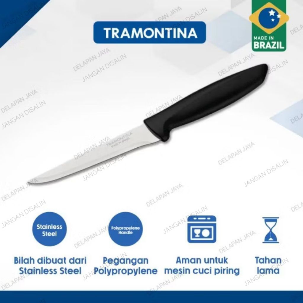 TRAMONTINA PISAU BONING Knife 5inch/ TRAMONTINA PLENUS Pisau Tulang Boning 23425/105