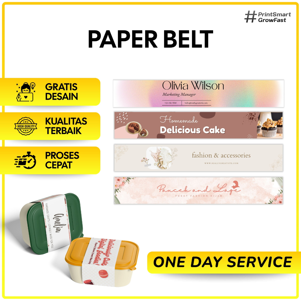 Custom Paper Belt Box Kemasan Makanan Hijab Souvenir Cetak Packaging Sleeve Segel Box