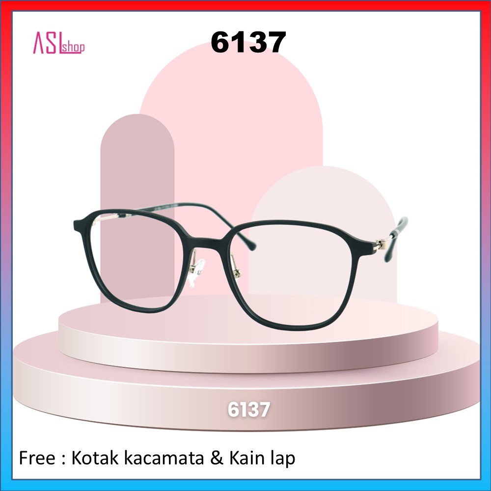 FRAME DAN KACAMATA MINUS (KODE : 6137)