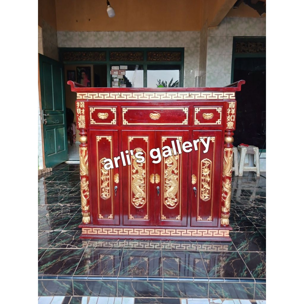 meja altar sembahyang kayu jati furniture jepara