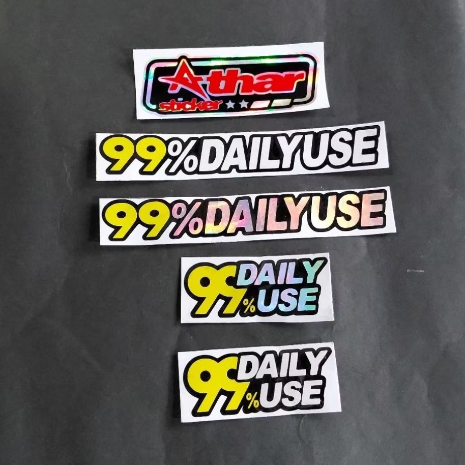 stiker Daily Use 99% cutting sticker 99% Daily Use cutting