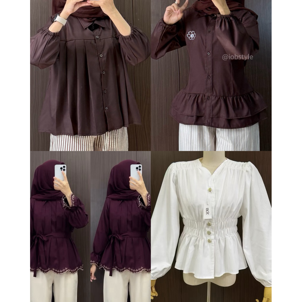 Syahira Blouse Bordir - Atasan Wanita - Atasan wanita bordir - Blus wanita bordir