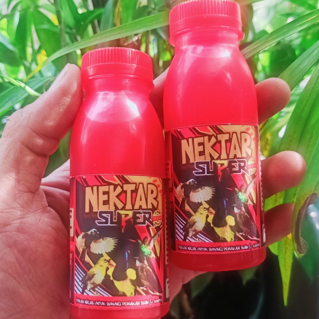 Nektar Super Merah 150ml Pakan Burung Konin Sogon Kolibri Pakan Gacor Konin Sogon