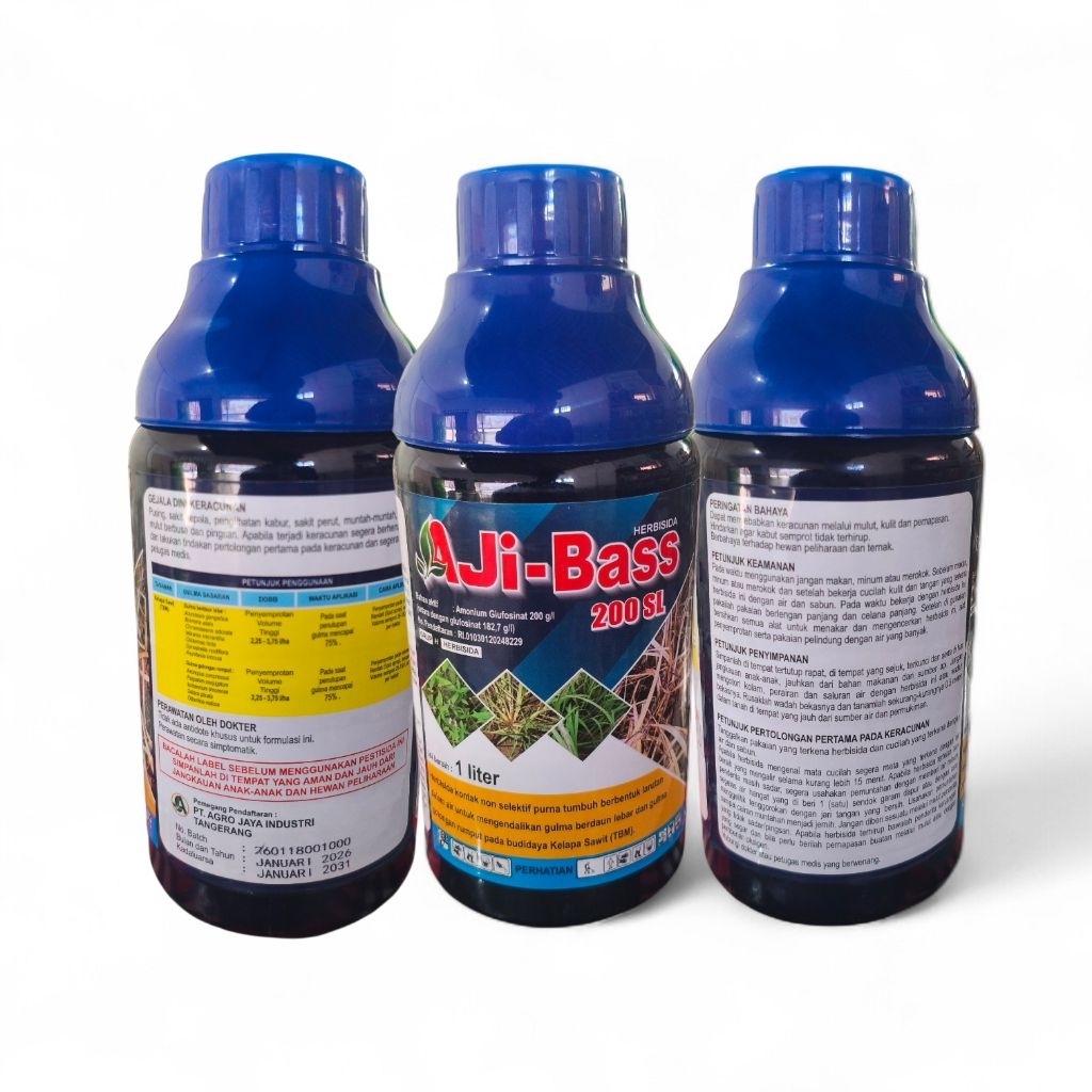 herbisida Aji-Bass 200 Sl pembasmi lulangan grinting 1 liter