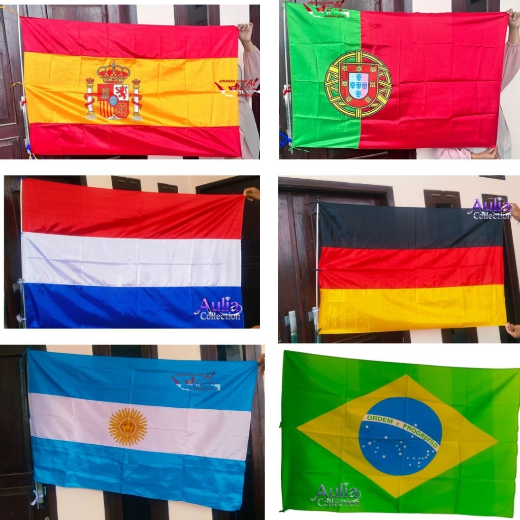 BENDERA NEGARA BENDERA PIALA DUNIA