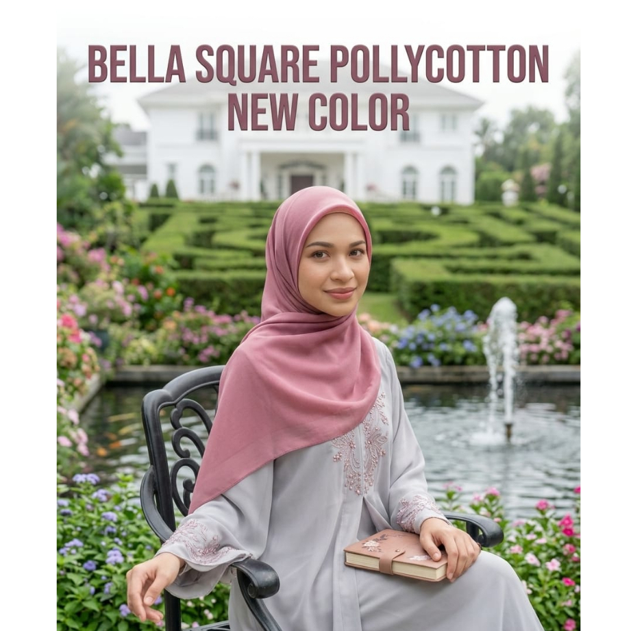 JILBAB POLOS Segi Empat Bella Square 110x110