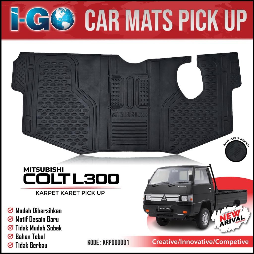 Karpet Kabin Mitsubishi L300 L 300 Pick Up Hitam