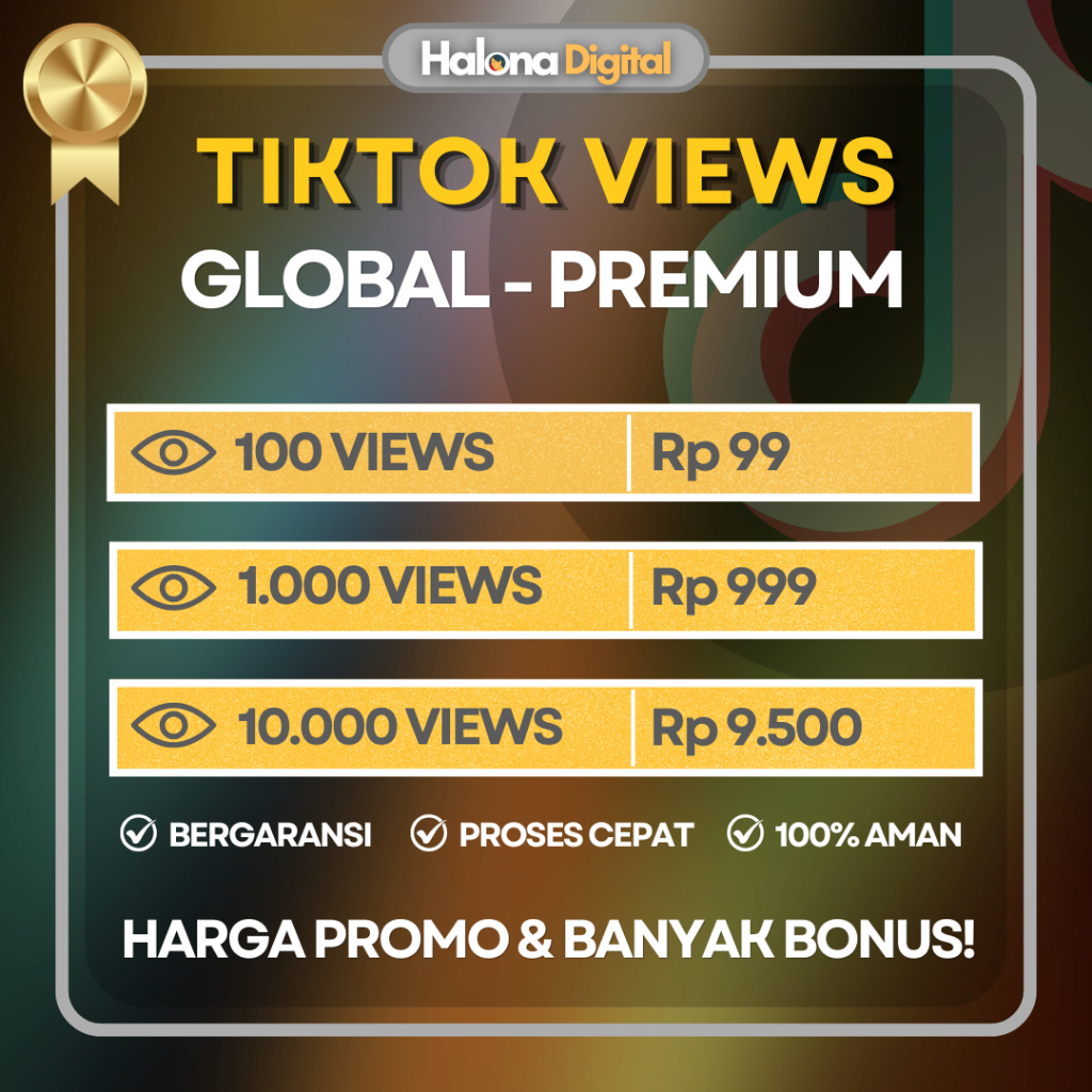 View Tiktok Permanen REAL AKTIF - Views Video TOKTOK VIEWER - HIGH QUALITY