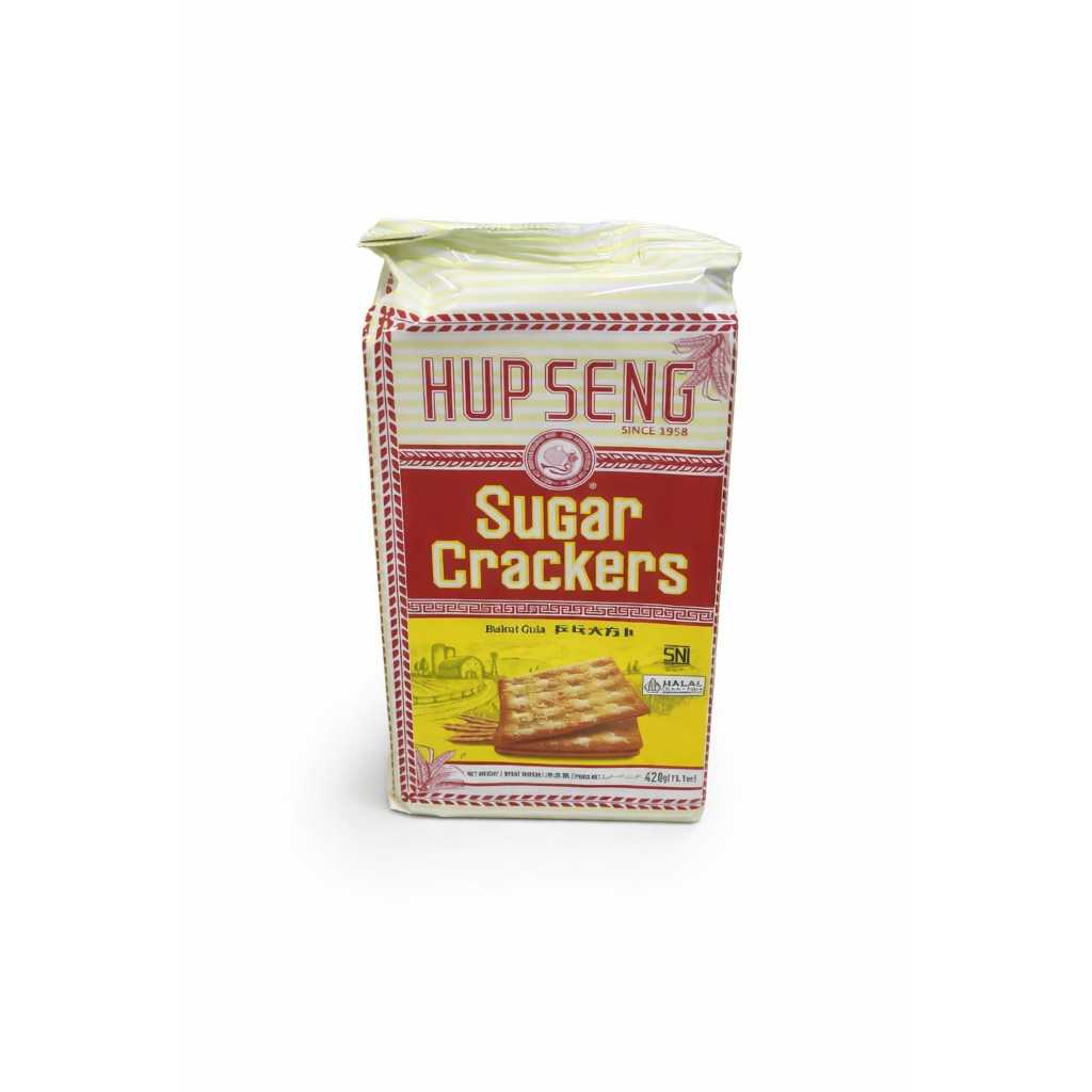 HUP SENG CREAM CRACKERS 428 GULA GRAM/BISKUIT HUP SENG GULA 428 GRAM/ ROTI GABIN HUP SENG SUGAR428 G