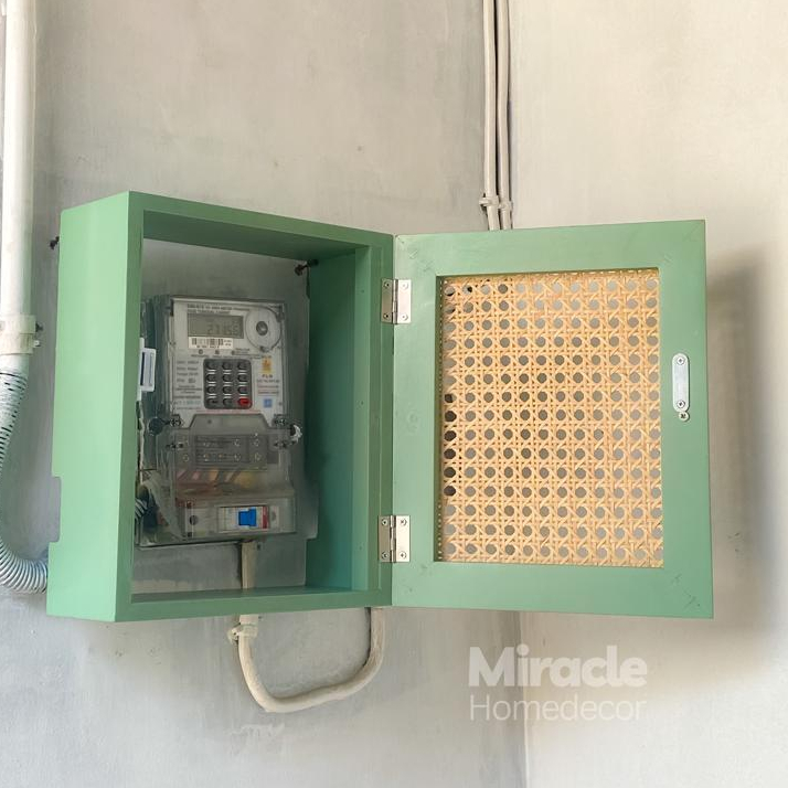 MIRACLE Box Meteran MCB Tempat Tutup Meteran Listrik Rumah Dekorasi Aesthetic