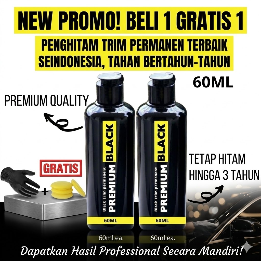 Penghitam Body Motor 30ML - Tahan Lama, Efek Daun Talas, Cepat Kering