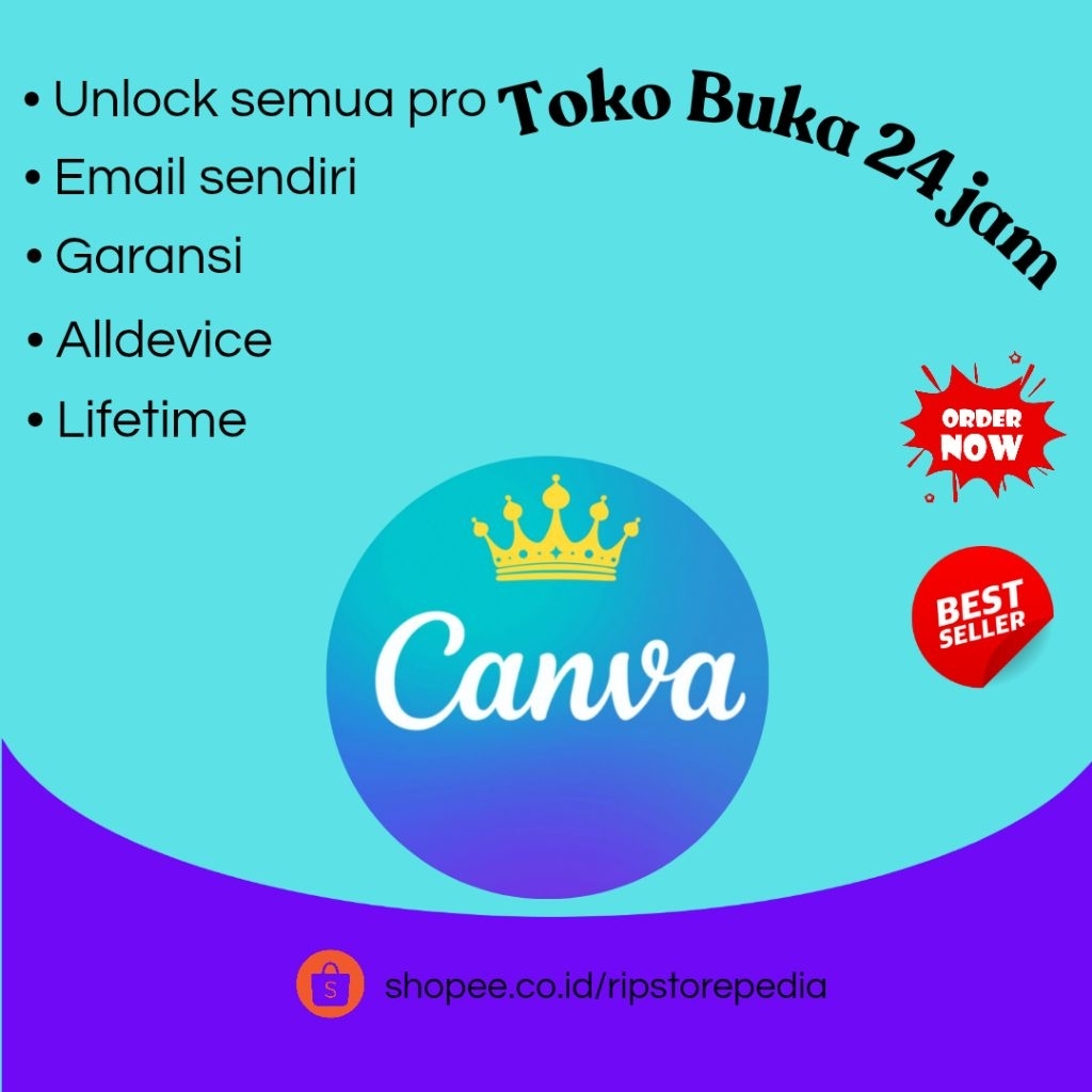 Tersedia 10.000+ template Canva pro lifetime bergaransi