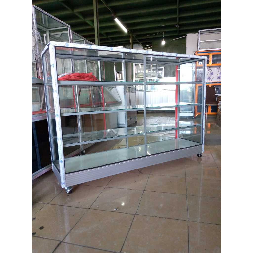 Etalase Kaca Toko / Warung 1,5 meter (CIREBON)