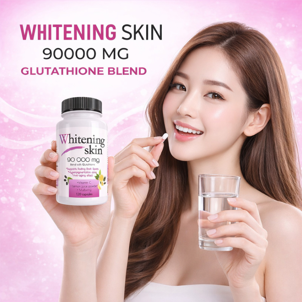 Whitening Skin 90,000mg Glutathione Blend Glutathione Collagen Capsule Whitening Skin Anti Aging Col