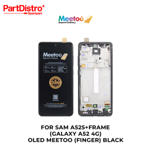 LCD+TS COMPATIBEL FOR SAMSUNG A525/A526 (GALAXY A52 4G/A52 5G) +FRAME BLACK OLED MEETOO