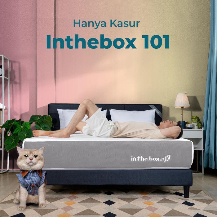In The Box Central /Kasur Raffi Ahmad / In The Box 101 - Bonus 1 Bantal untuk ukuran 90, 100, 120 / 