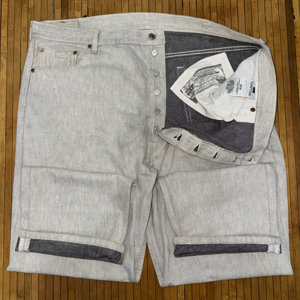 LEVIS 501 STRAIGHT FIT GREY MEXICO DENIM JEANS
