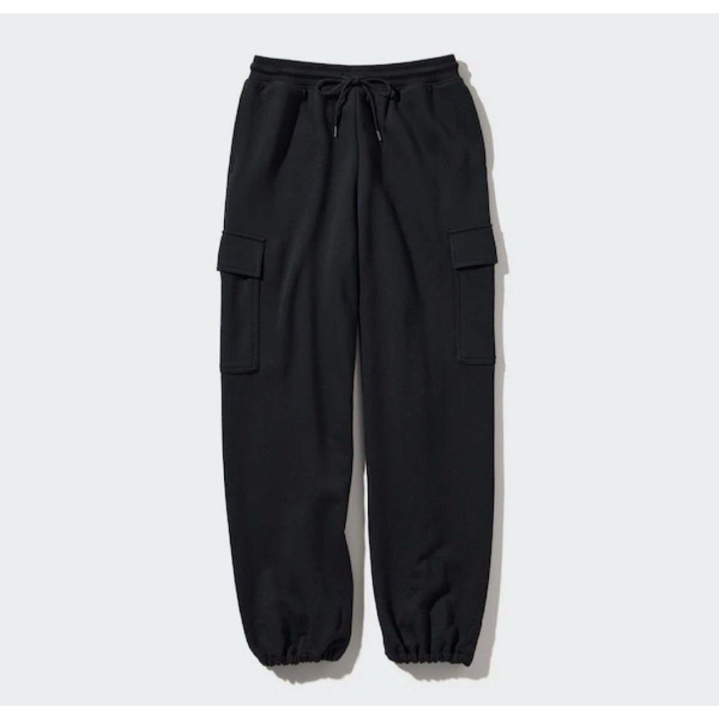 PL Uniqlo - Sweat Cargo Jogger Pants & Crinkle Cotton Tiered Skirt