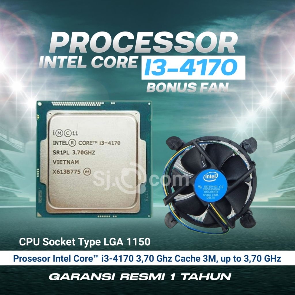 PROCESSOR CORE I3 GEN 4/ PROCESSOR CORE I3 GEN 4-4170 TRAY + FAN INTEL