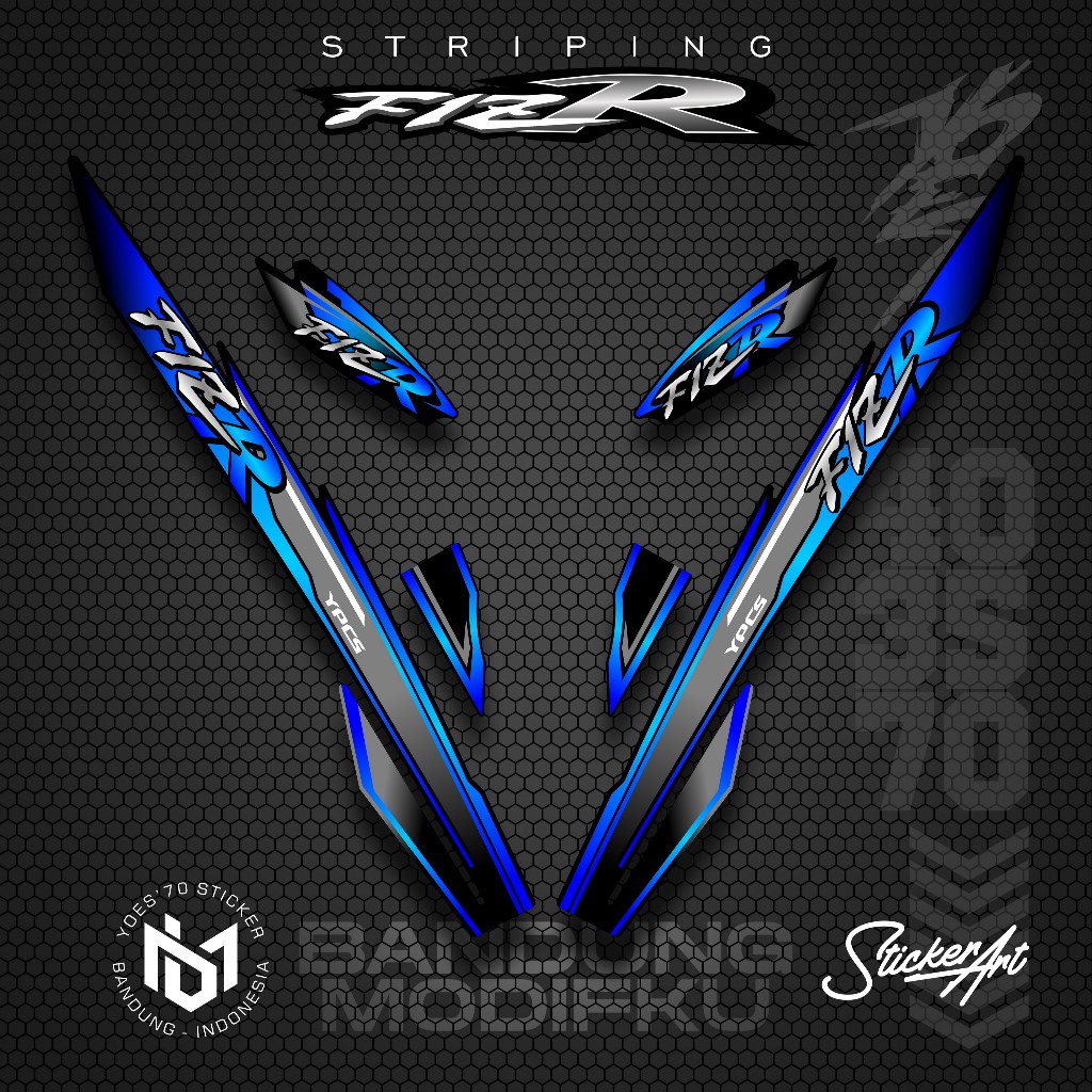 STRIPING VARIASI YAMAHA F1ZR / KRS 58 / STICKER LIST MOTOR F1 ZR / POLET STIKER VARIASI YAMAHA F1ZR