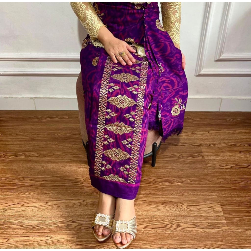 ENDEK TENUN TUMPAL BINTANG ORIGINAL + SELENDANG / Kamen endek lembaran TERMURAH / kamen endek/ endek