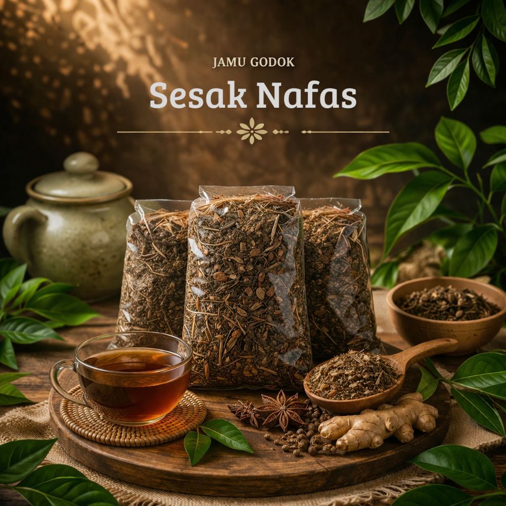 Jamu Sesak Napas Tradisional / Herbal Sesak Napas / Obat Tradisonal Sesak Napas Ampuh