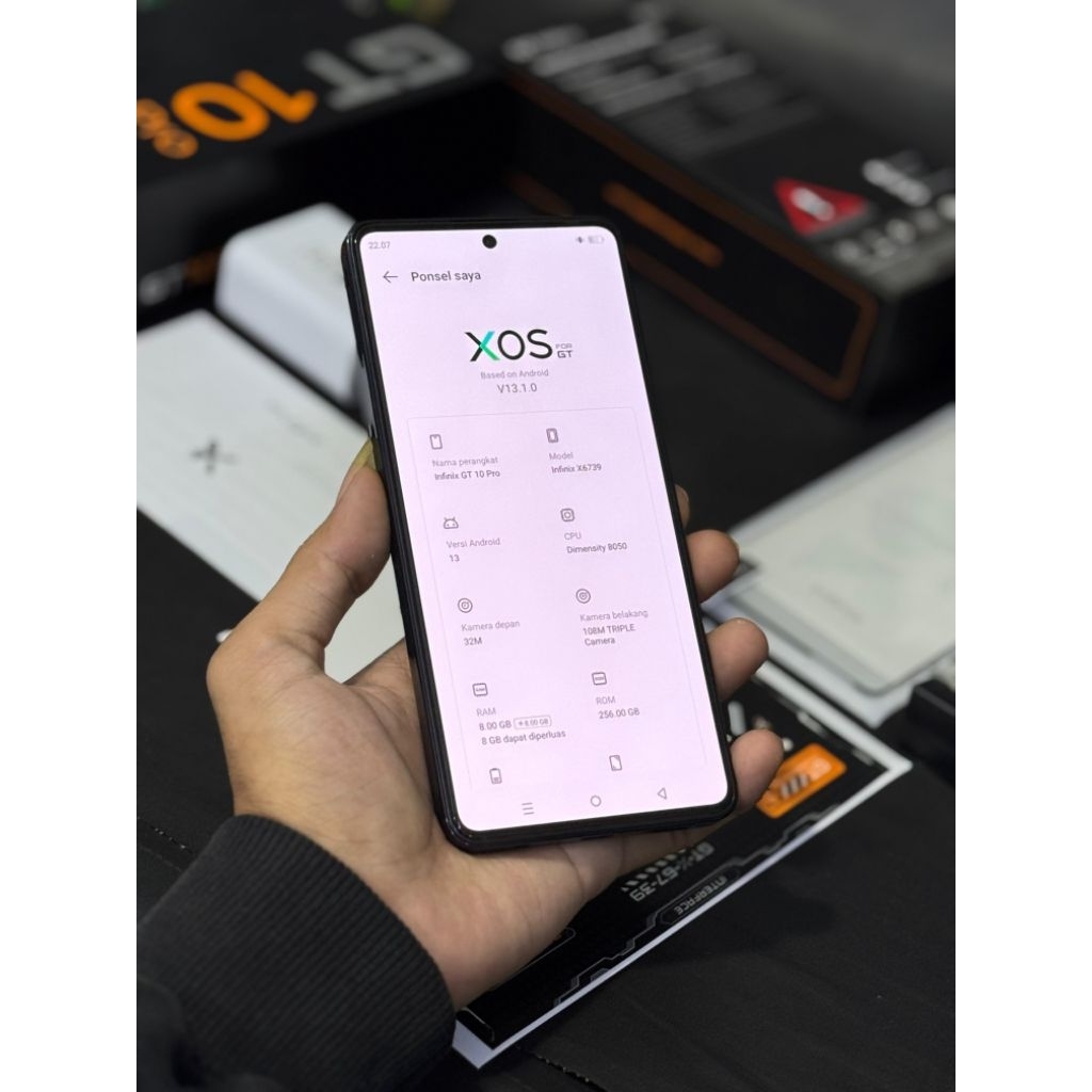 Infinix GT10 pro 5G 8/256 gb fullset mulus