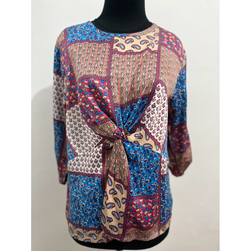 Preloved Patchwork Batik Blouse