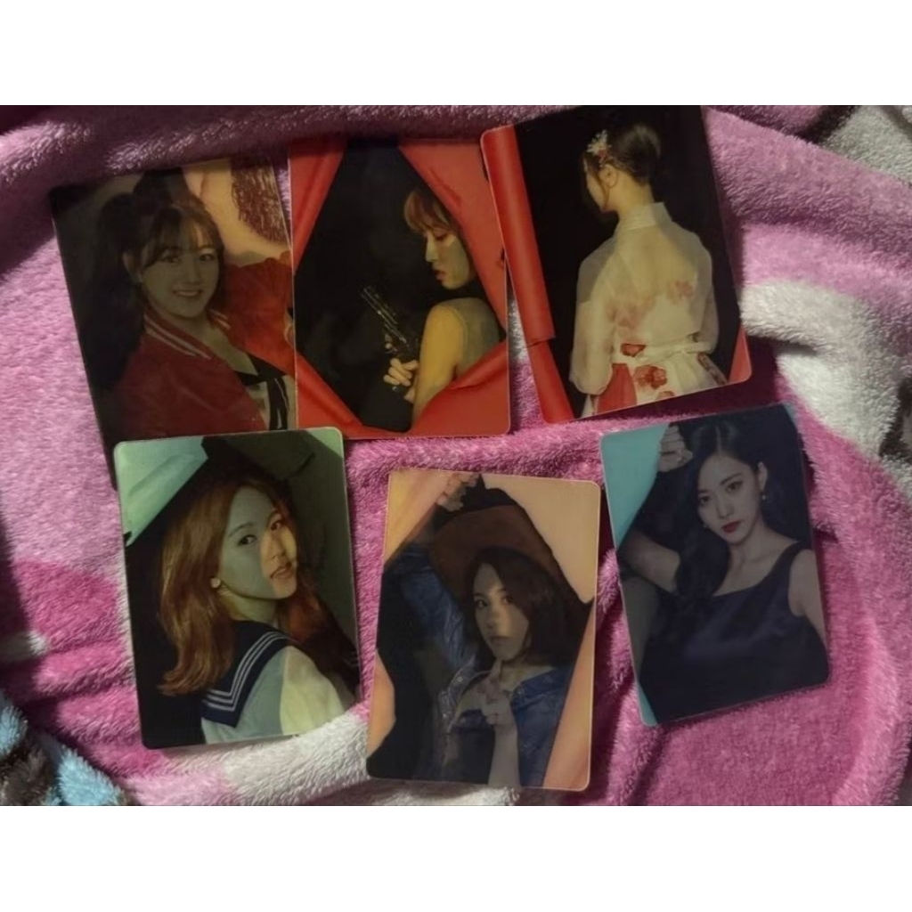 [ ready stock ] set take all 6 pc official photocard lenticular twice the story begins holo ori