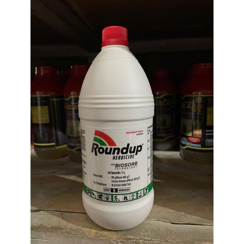 ROUNDUP 1LITER  / PEMBASMI RUMPUT / ROUNDUP 486 SL 1000ML / ROUNDUP BIOSORB / OBAT PEMBUNUH RUMPUT /