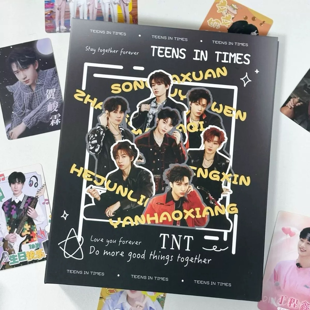 [ Preloved Good Condi ] Binder Photocard PC A5 6 Ring 4P Teens in Times TNT + 33 Sleeve Isi Tebal / 