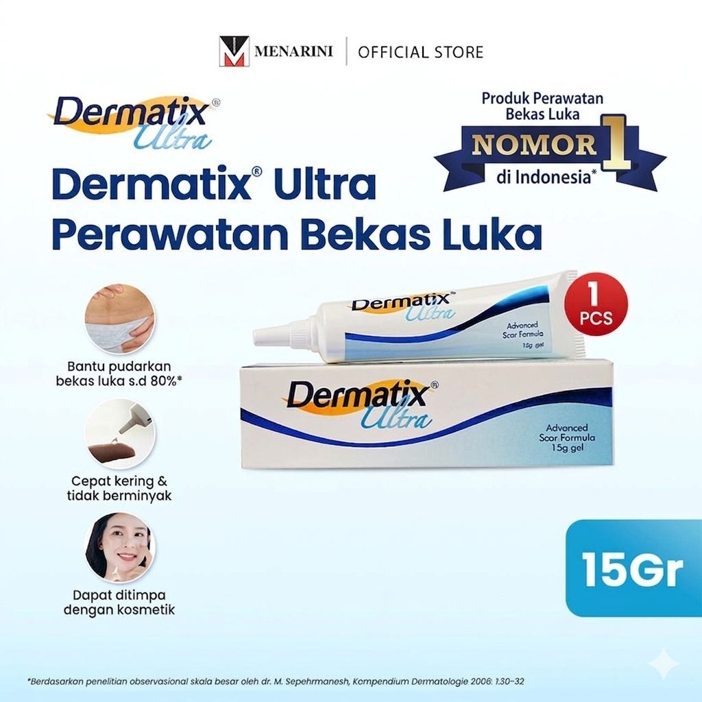 [100% asli]Dermatix ultra 15gr - Mengurangi dan Menghilangkan bekas luka