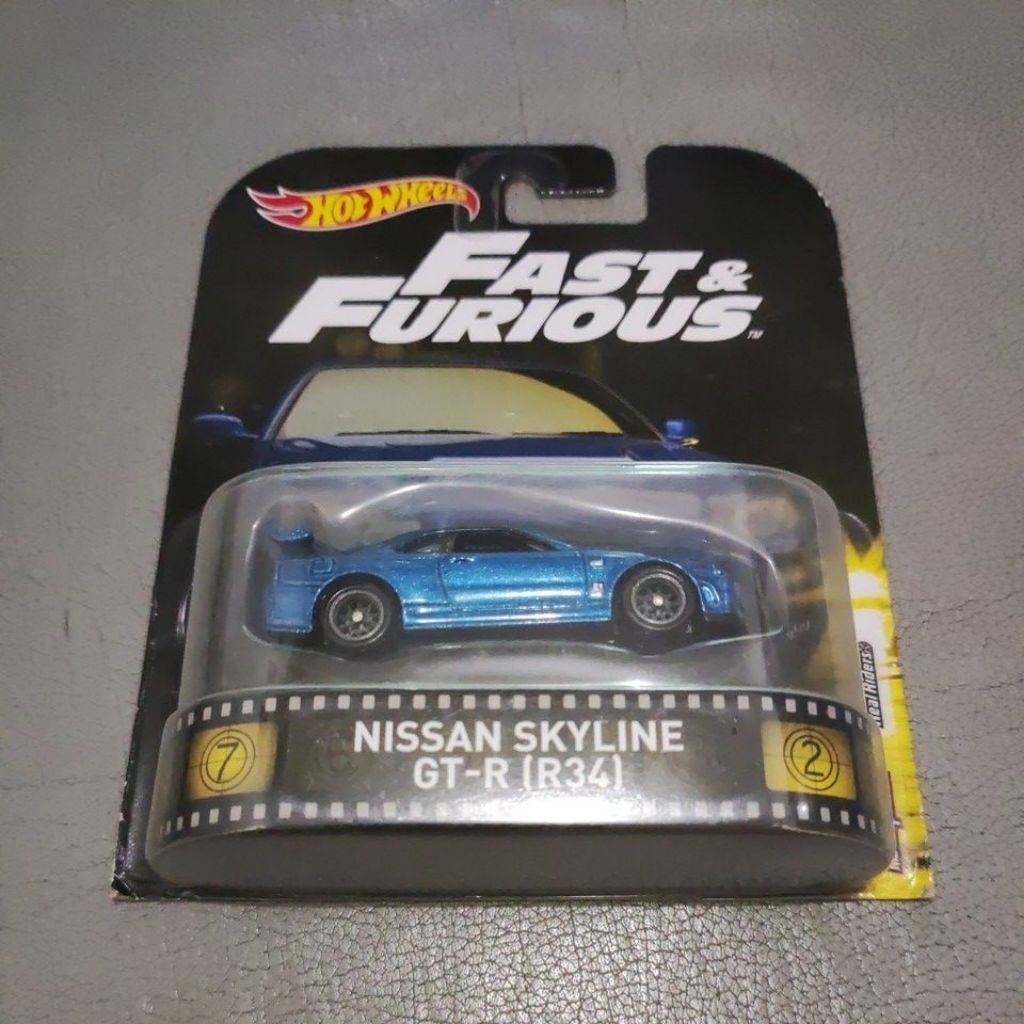 Hotwheels Fast & Furious Nissan Skyline GT-R (R34)