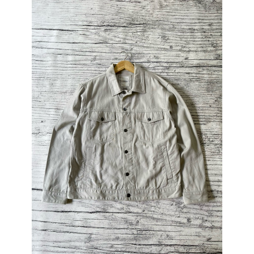 trucker denim polham b white