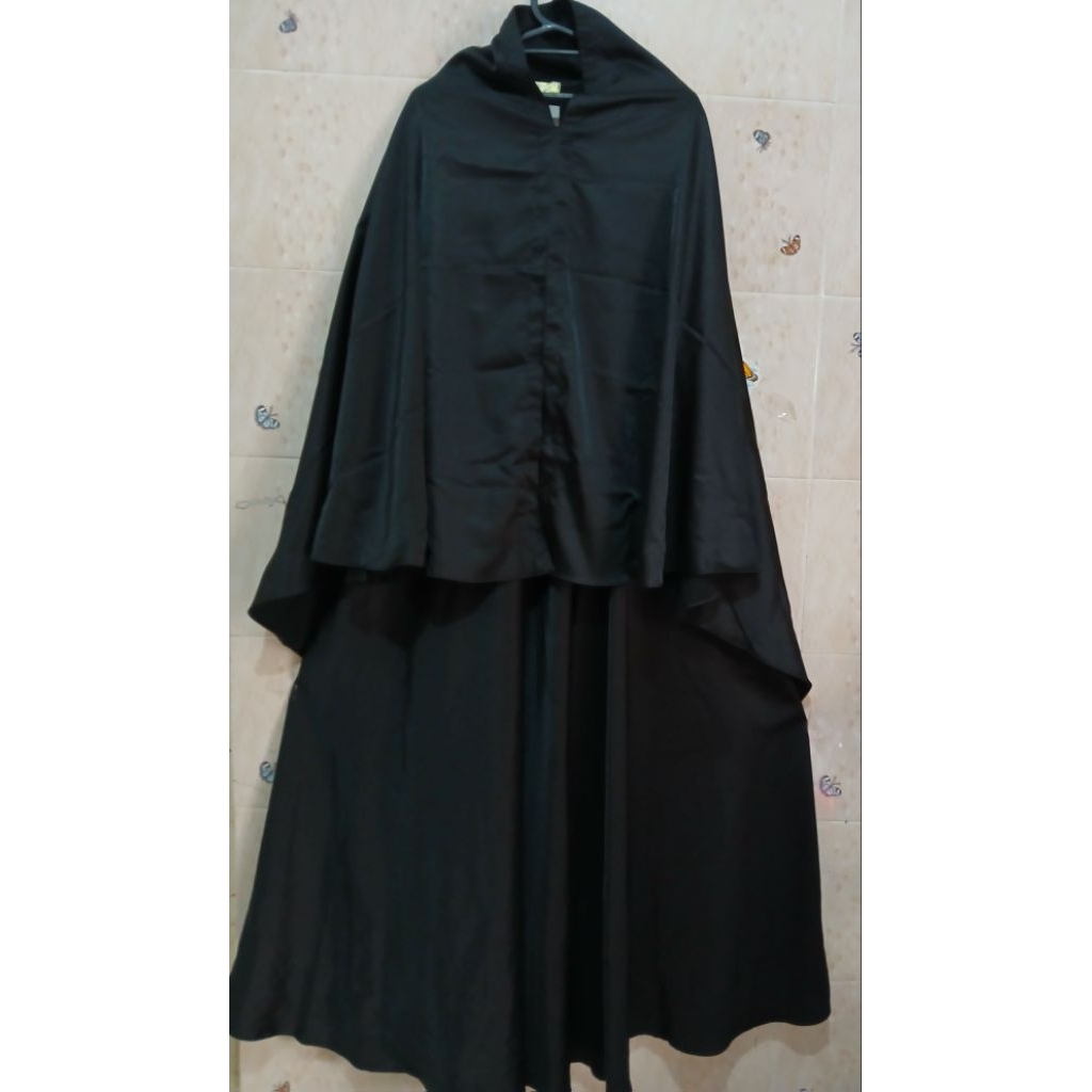 baju gamis hitam syari maxmara