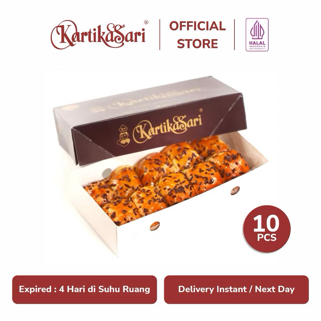 KARTIKA SARI - Pisang Bollen Bolen - Cokelat Keju - REGULAR - OLEH OLEH BANDUNG
