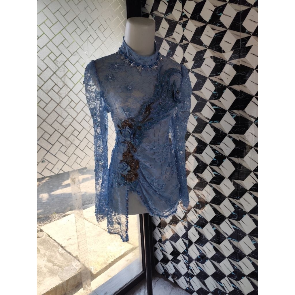 Kebaya Wisuda Warna Ice Blue