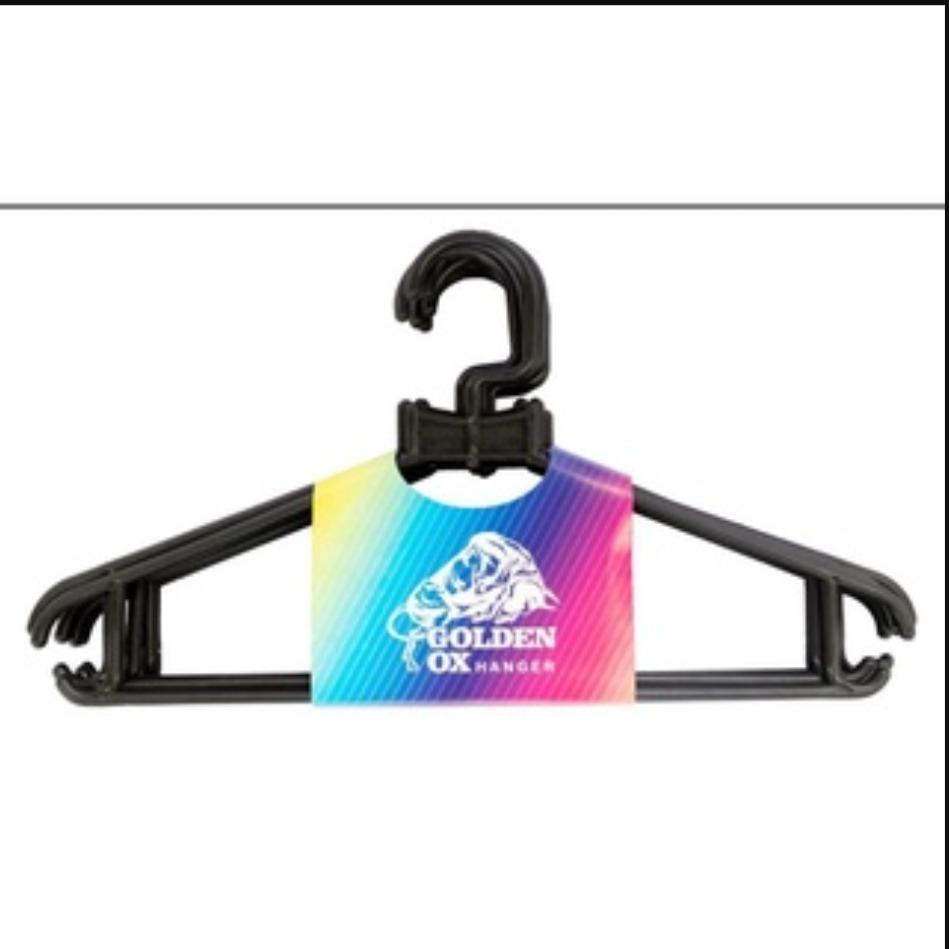 12pcs hanger plastik dewasa golden ox