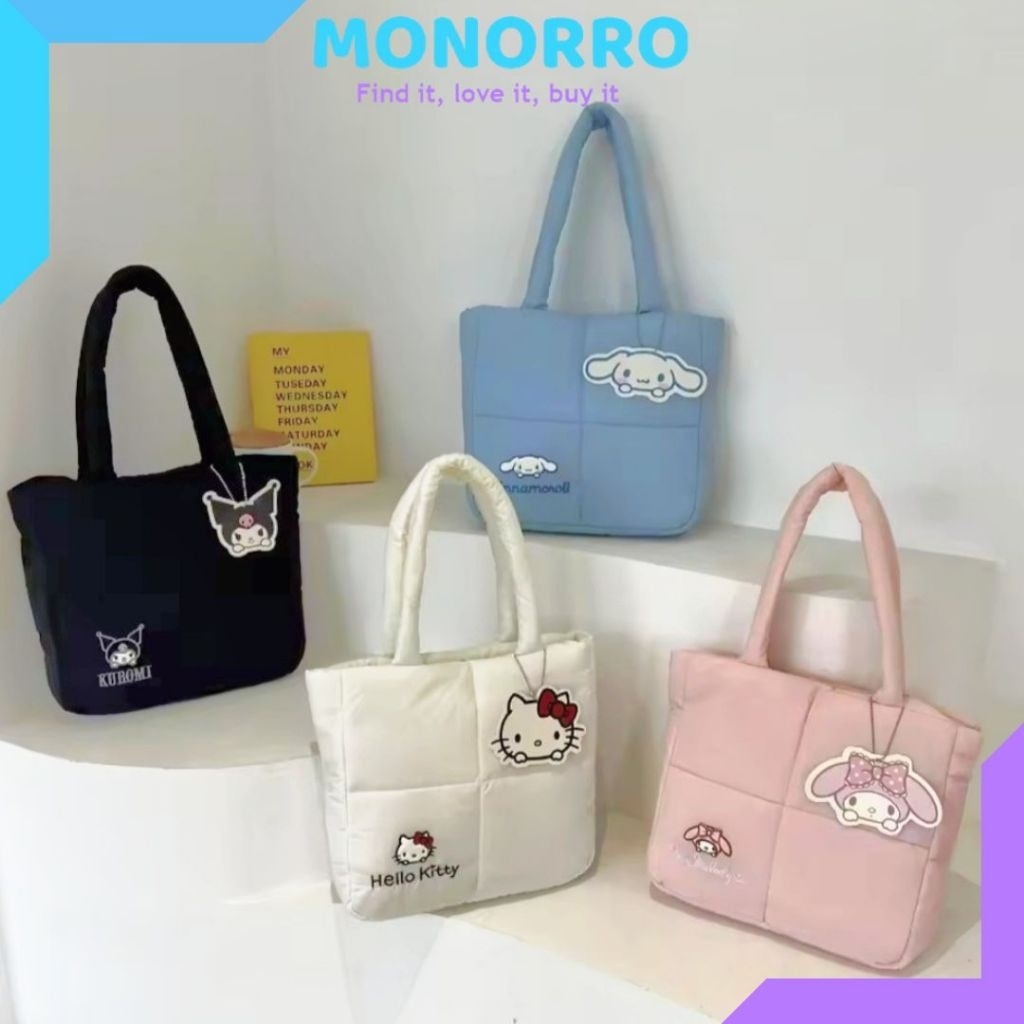 Original Tote Bag Sanrio Handbag Sanrio Puffy Bag Sanrio Tas sanrio