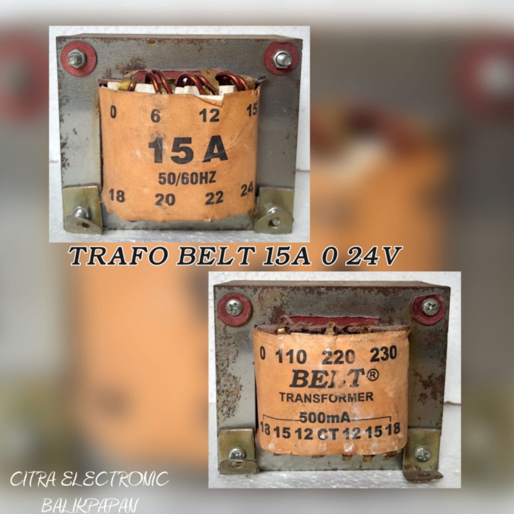 TRAFO BELT 15A 0 -24V