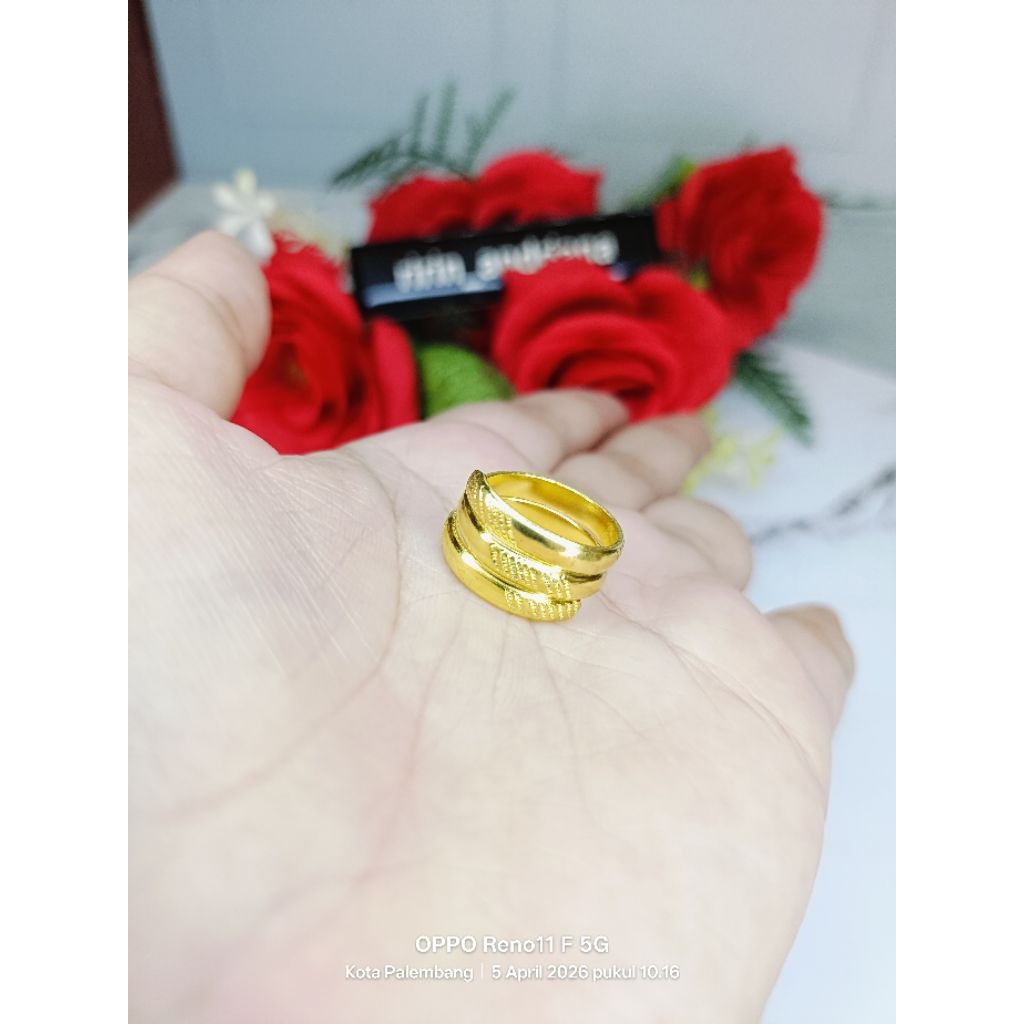 cincin tumpuk 3 size 4 dan 5 koin 91