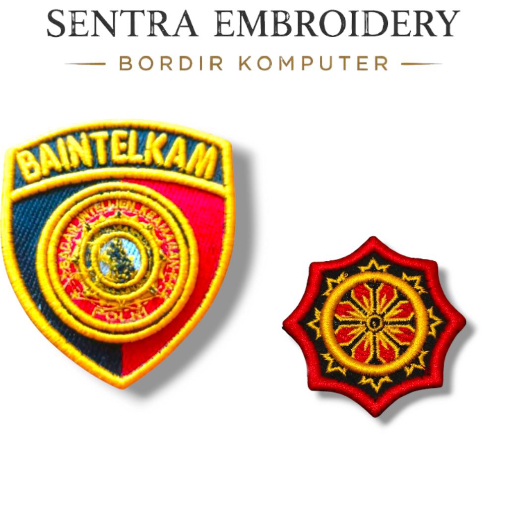 Atribut Polri Logo Ba Intelkam Bordir Timbul