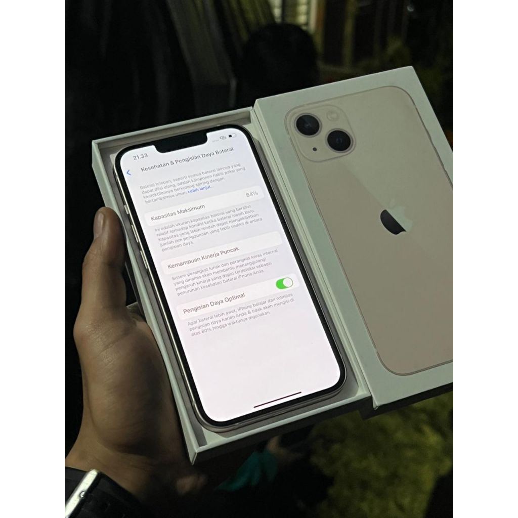 Iphone 13 resmi iBox 256GB HB 84% ori fullset