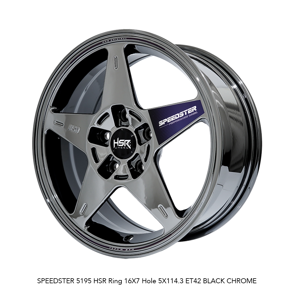 Velg Hsr Speedster Black Chrome Ring 16 Untuk Ertiga Innova Luxio Grandmax
