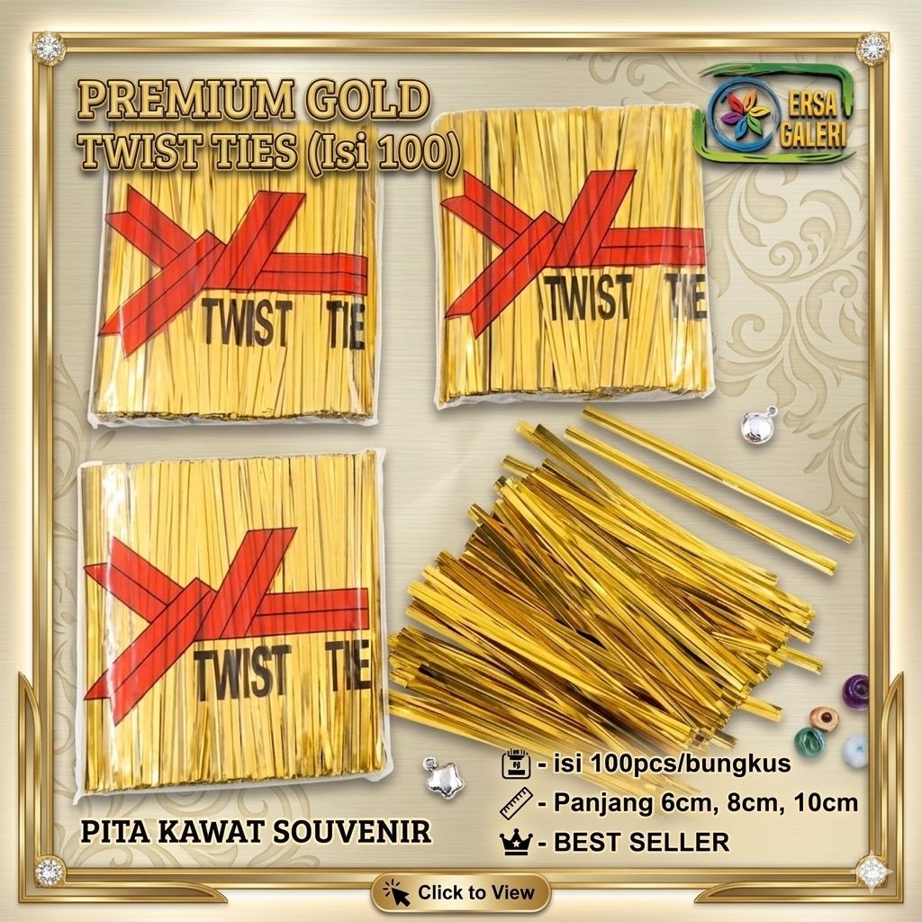 Pita kawat souvenir emas ukuran 6cm pita emas pita kawat emas tali emas tali souvenir