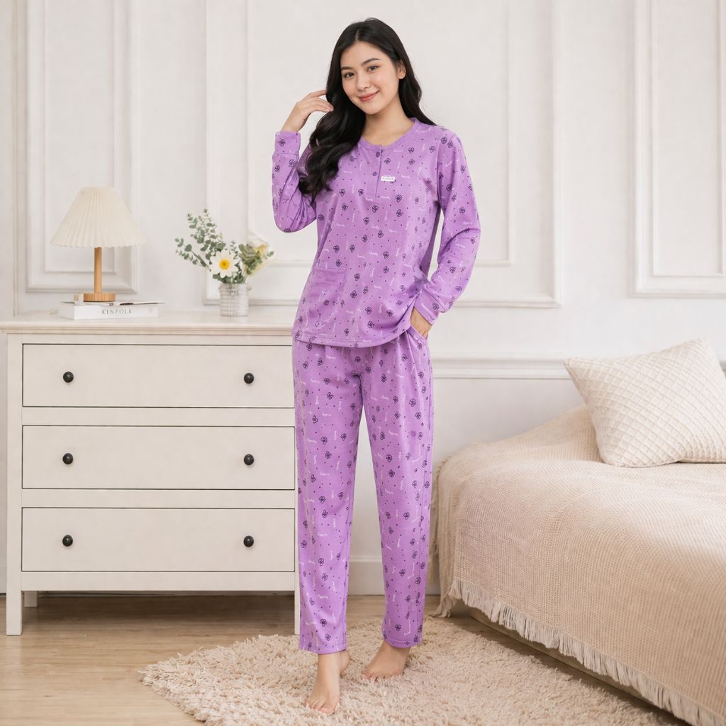 Baju tidur wanita dewasa babydoll PP bahan kaos MR 606