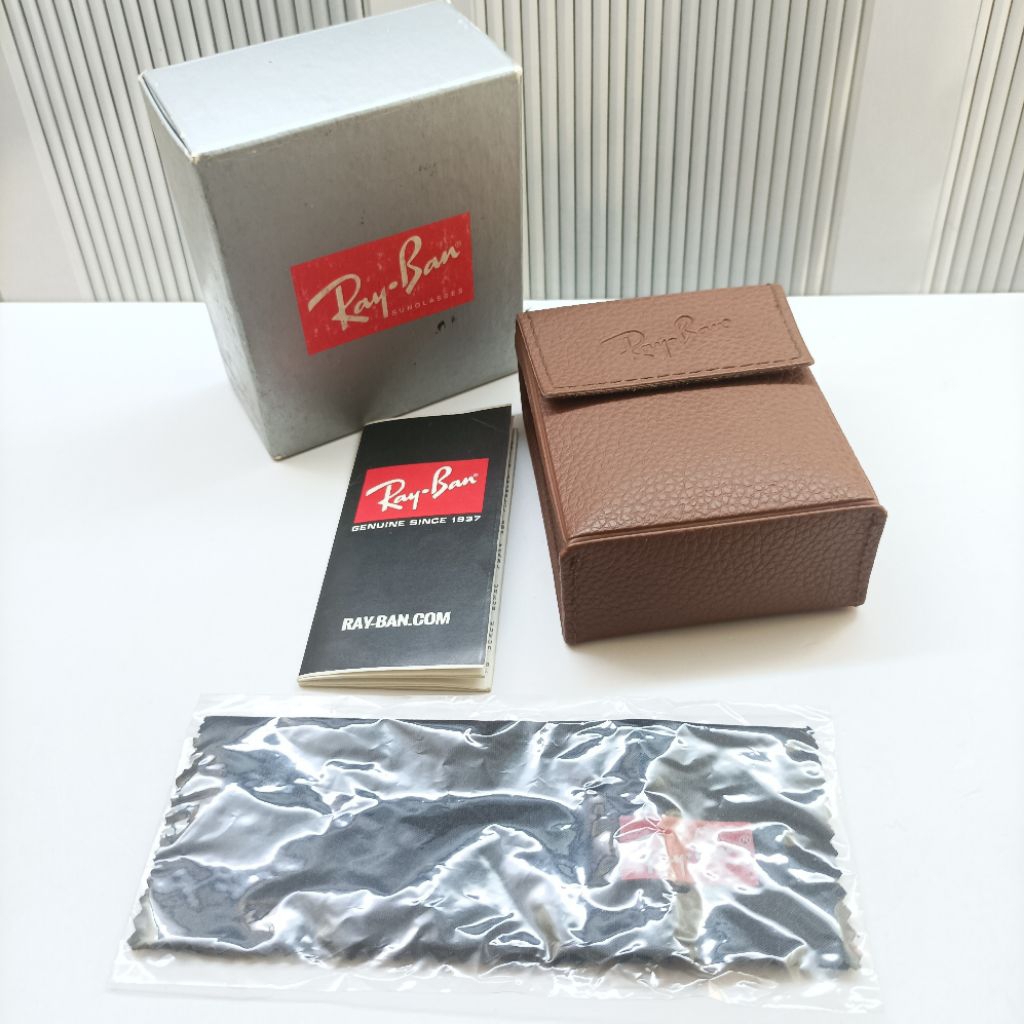 box tempat kacamata lipat RB original case Ray *ban sunglasses VGC likenew