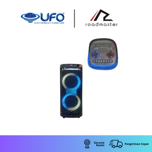 ROADMASTER SPEAKER AKTIF PARTY8 LED RGB & 2 Mic Wireless