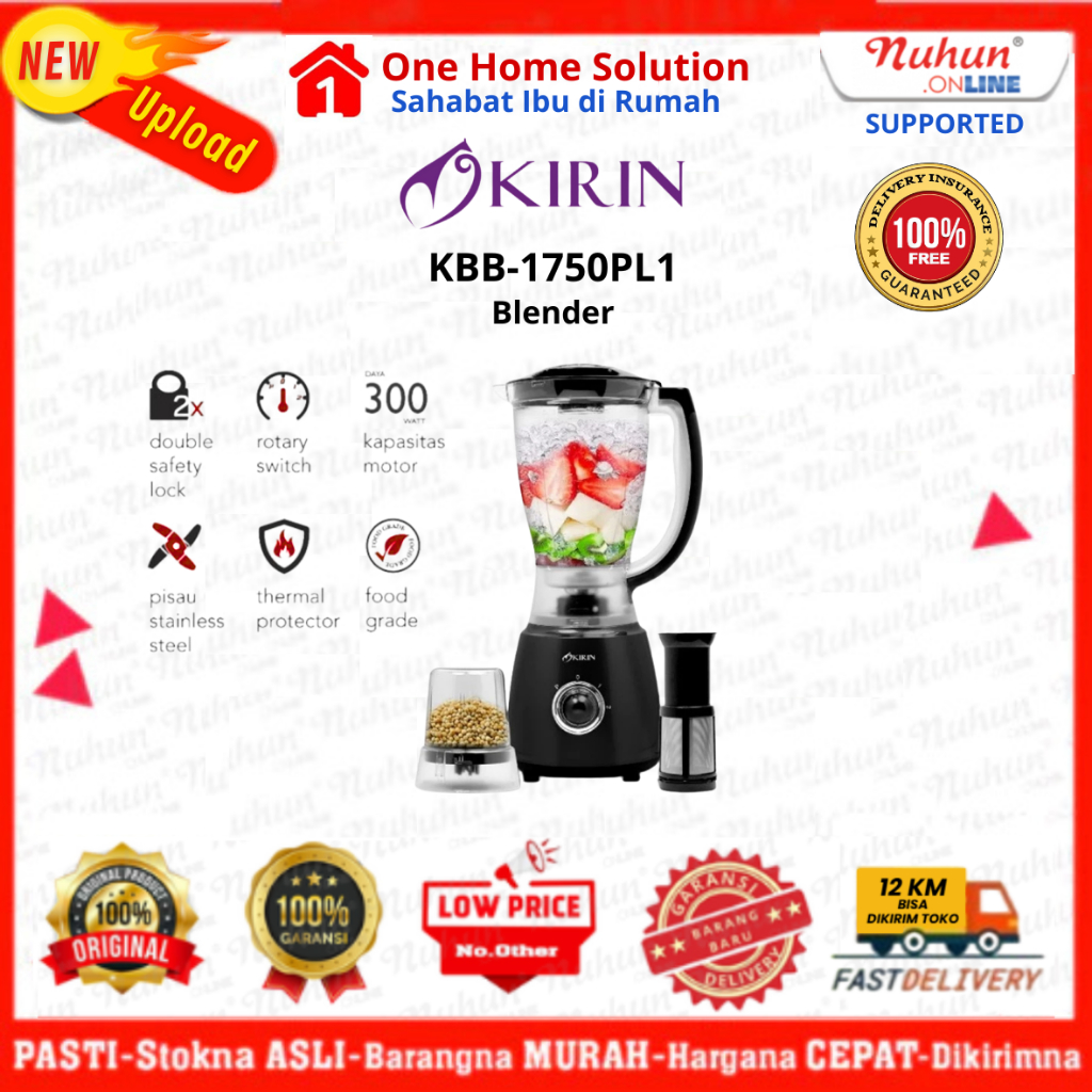 Kirin Blender  Plastik KBB- 1750PL1 1,75L